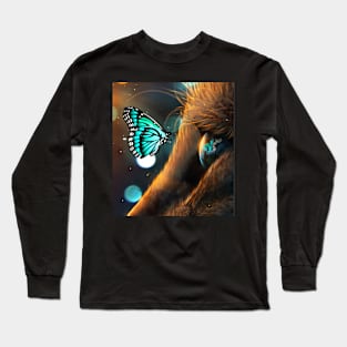 CAT & BUTTERFLY Long Sleeve T-Shirt